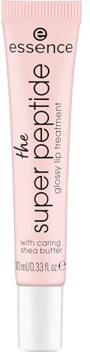 essence the super peptide glossy lip treatment, Lippenbalsam, Nr. 01, Transparent, glättend, mit Vitaminen, vegan, ohne Parabene, ohne Mikroplastikpartikel, Nanopartikel frei, 1er Pack (10ml)
