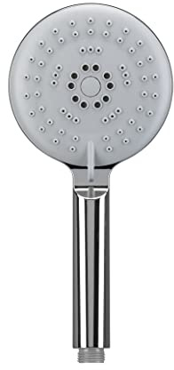 Croydex Venturi Chrome Self Cleaning Shower Head -5 Function Handset with 50% Water Saving Eco Feature, Universal Connection, Shower Spray