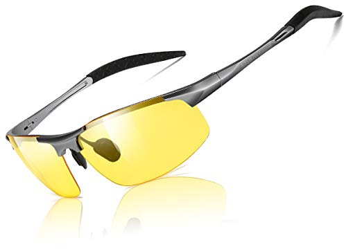aisswzber Night Vision Glasses Driving Sports Anti-glare HD Polarized For Men 8177