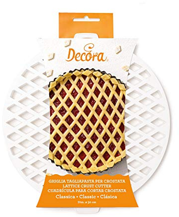 Dream' s Party Griglia tagliapasta Classica Circolare per crostate - Tonda Ø30 cm - in plastica - Ideale per Realizzare crostata, Dolci Torte - Circolare, Rotonda