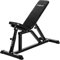 MOVIT® Schrägbank, Sitz und Rückenlehne mehrfach verstellbar, Hantelbank Multifunktionsbank Heim-Trainingsgerät Home-Gym, schwarz