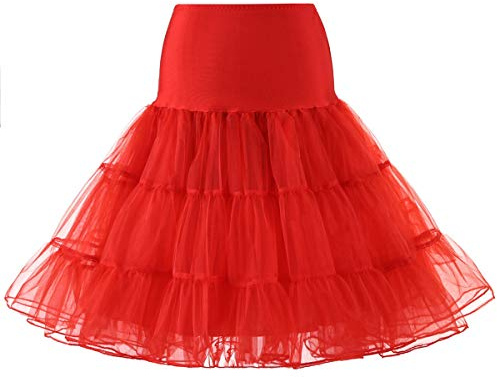 SSDH Jupe Jupon Années 50 Robe Rockabilly Jupons Crinoline pour Femmes S-2XL