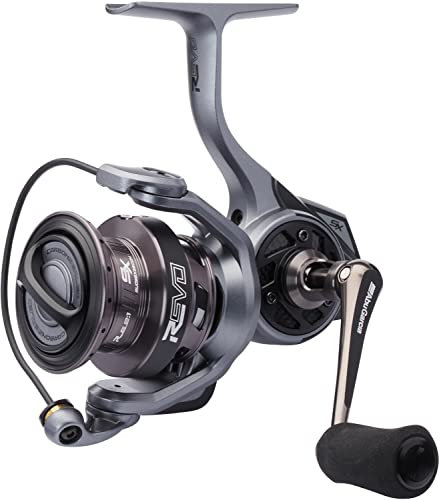 Abu Garcia Spinnrolle, Revo SX Spinnrolle, Raubfischangeln, Süßwasserangler, Barsch, Hecht, Zander, Schwarz/Grau, 6,2:1 Übersetzung, robust & leicht, 9+1 Lager, 3000