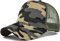 Yixda Snapback Unisex Trucker Cap Herren Damen Verstellbar Mesh Baseballmütze Sport Kappe (Camo Khaki)