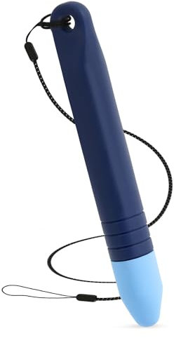 Lápiz Capacitivo para Niños para Pantallas Táctiles, Lápiz Capacitivo de Crayón con Correa Lápiz Óptico para Niños para Dispositivos de Pantalla Táctil Teléfonos Inteligentes Tabletas (Azul)