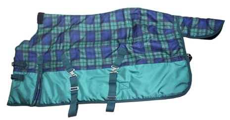 Zxpjkyu Coperta Invernale per Cavalli, Coperta per Esterni, Impermeabile, Resistente agli Strappi, Facile da Installare, Antivento, Calda, 115 Centimetri