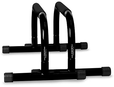 Lebert Fitness Parallettes Dip Stand Barres de pompes Noir