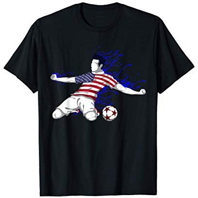 America calcio bandiera degli USA - tifoso di calcio Maglietta