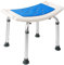 Heilmetz Duschhocker für Senioren 360°Drehbarer Duschhocker Duschstuhl mit Anti Rutsch Füße Badhocker 8 Fach Höhenverstellbar 34-52cm Badestuhlsitz für ältere, Kinder, Behinderte, Schwangere