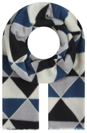 Majea Damenschal Winterschal Strickschal Damen Schal (880043) (blau 1)
