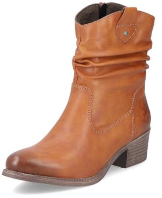 Rieker Damen Klassische Stiefeletten 73170, Frauen Stiefeletten,halbstiefel,Kurzstiefel,uebergangsschuhe,uebergangsstiefel,braun (24),41 EU / 7.5 UK