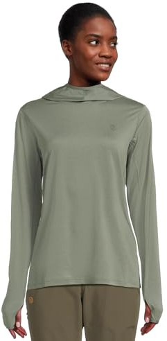 FJALLRAVEN 14300012-614 Abisko Sun-Hoodie Klänning W Lång Tröja Dam Patina Grön Storlek XL