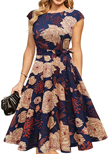 DRESSTELLS Formal Wedding Guest Dresses for Women UK, Modest Party Prom Bridesmaid Evening Dress