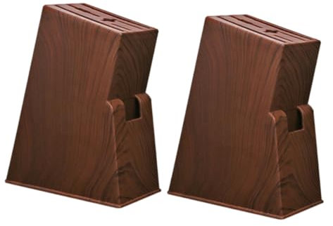 GREENADSCAPE 2 Pz porta coltello blocco da macellaio da banco ceppo portacoltelli blocco universale contenitori cucina contenitore cucina blocco porta coltelli ceppo coltelli in plastica Coffee