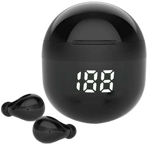 Générique Sleep Wireless Earbuds, Running Noise Cancelling Headphones, Ultra-Light Smart Touch Control, Invisible Comfortable Headset, Ideal for Sports, Exercise, Black/White