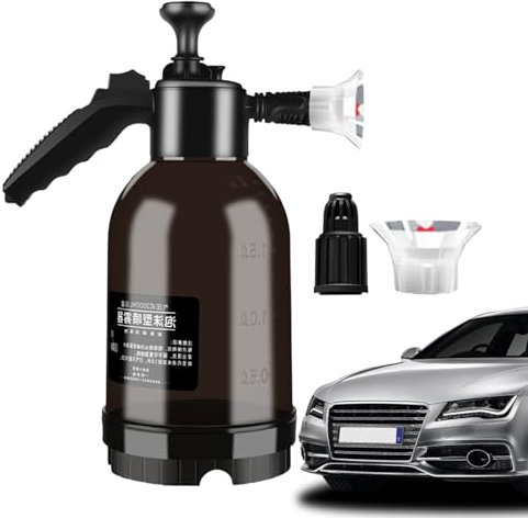 Raypontia 2L 12,5x12,5x33cm Auto Waschen Schaumpistole, Autowasch Sprüher, Auto Schaumlanze, Schaumsprüher Für Schlauch, Reinigung Gießkanne, Schneeschaumlanze Für Die Gartenarbeit Im Innen