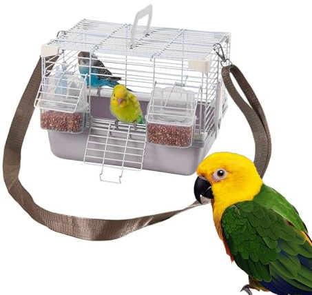 Vogeltransportbox - Tragbarer Transportkäfig Für Unterwegs | Zubehör Für Nymphensittiche Wellensittiche Und Kleinvögel