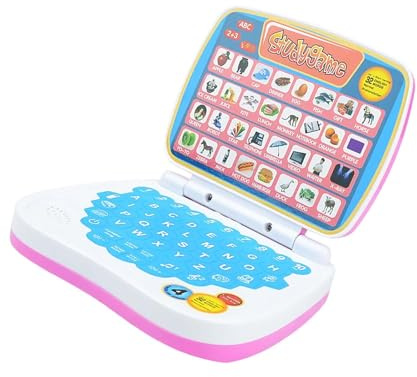 KIXZSAZ Interactive and Engaging Toy Laptop Computer for Children Multifunction English Early Education Study Game