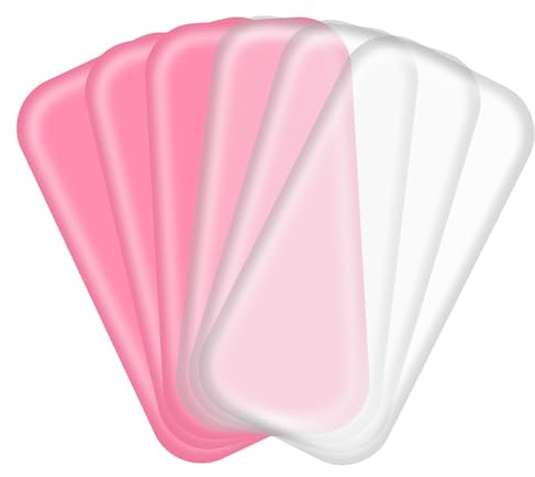 Thinp 4 Pcs Silicone Eyelash Pads for Lash Extension, Silicone False Eyelash Holder Pads Reusable Silicones Lash Pad Rectangle Lashes Extensions Supplies Tool for Loose Lashes Grafting Gasket Pallet