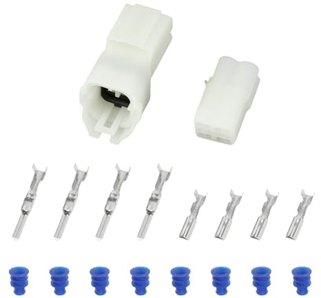 VGOL 2 set di connettori maschio femmina a 4 pin compatibili con connettori Sumitomo HM090 2.2