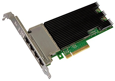 Intel X710-T4 Quad Port 10Gb Ethernet (x4) Converged Network Adaptor 100Mb LAN, GigE, 10 GigE OEM