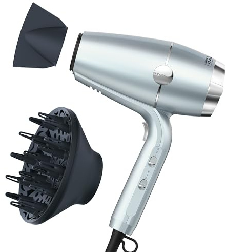 INFINITI PRO CONAIR SmoothWrap Hair Dryer, Blow Dryer with Diffuser and Concentrator Attachments, Advanced Plasma and Ceramic Technology for Less Frizz, More Volume and Body, Mint