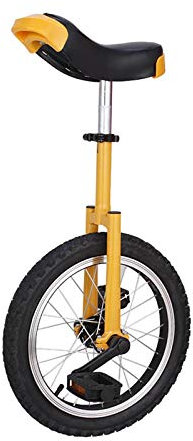 JLXJ Einrad Erwachsene Big Kids Einrad Fahrrad mit 16 / 18 / 20 Rad, Jungen Mädchen Unisex Anfänger Gelbes Fahrrad für Outdoor-Sportarten, Gleichgewichtsübung (Size : 40cm(16inch))