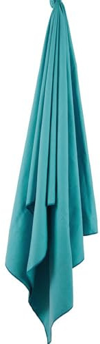 Lifeventure Recycled SoftFibre Travel Towel | Compact, Lightweight Quick-Dry Sports & Beach Towel, Sand-Free Design, Large, Teal
