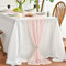 Artoid Mode Chiffon Musselin Dekostoff Errötendes Rosa Tischläufer 75x300 cm, Küche Tisch Dekoration Drinnen Urlaub Hochzeit Party Geburtstag Dekor
