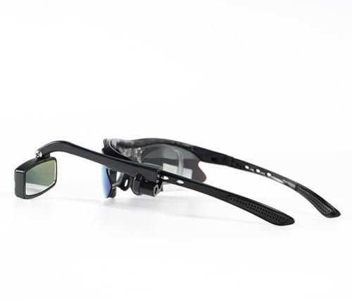 YYunying Cycling Glasses Rearview Mirror für Fahrradbrille Rückspiegel 360 Grad verstellbar Leicht Weitwinkel Drehbar Brille Fahrradspiegel, 1 Stück