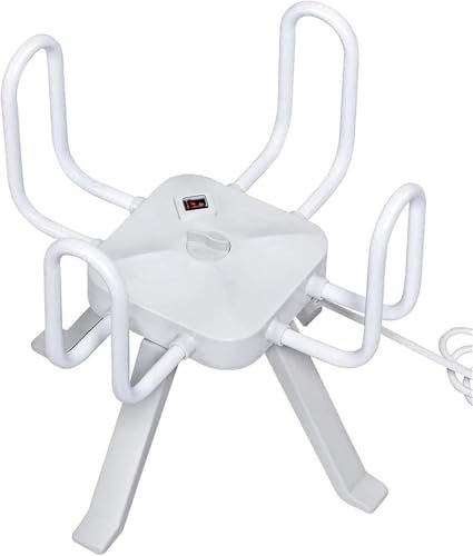 Sèche-chaussures, thermostat intelligent domestique de 50 à 55 degrés, sèche-chaussures électrique, sèche-bottes portable, support de séchage de chaussures avec 4 crochets, faible consommation d'éne