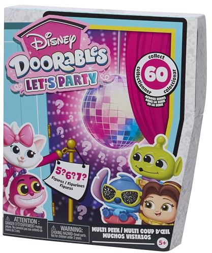 Disney Doorables Let's Party Multi-Peek samlarfigurer, 3,8 cm, leksaker för barn från 5 år Just Play | 1,5 tum, pojkar och flickor, ålder 5 och uppåt