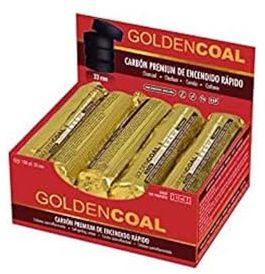 GOLDENCOAL Shisha Carbon-pickup, 100 st, 33 mm, nikotinfri, snabbtändning