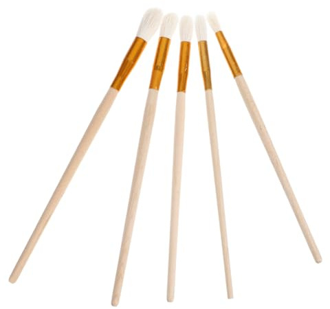 Kisangel 5piezas Herramientas De Polinización Pinceles para Huerto y Jardín Cepillos Manuales para Frutales Tomates Pimientos y Fresas Brochas De Limpieza Vegetales