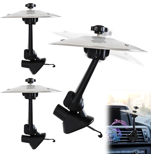 3 pezzi auto crash bacino di ventilazione per auto, mini tamburo Vent Clips, clip in metallo, accessori per auto per batteristi, amanti della musica, intrattenimento di guida