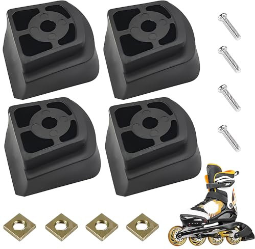 ADDLIVE Inliner Bremse, 4 Stück Inliner Bremse Hinten, Inliner Bremse Universal, Bremsstopper Bremsklotz aus TPR für Inlineskate Raven Profession, Advance, Cande