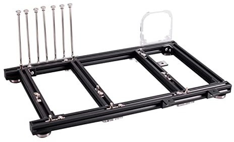 Keenso DIY Open Frame Aluminum ATX Computer Case, Robust Overclementing Platform for PC Enthusiasts, Supports the Ordinary Large Power Supply