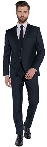 Steffen Klein Herren Designer Anzug - Slim Fit - Größe 98 - Zweiteiler Business Anzug - Marine