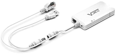 VONETS VAP11G-500S Industrial 2.4GHz WiFi Bridge/Repeater/Mini Router/Ethernet a WiFi Adaptador Extensor de Punto de Acceso con 2 Puertos RJ45/Antenas USB/DC Alimentado para Dispositivos de Red de