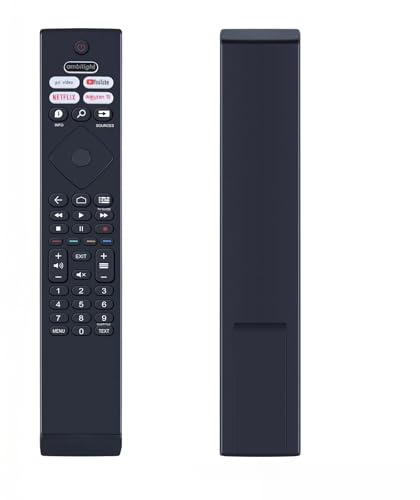 GOUYESHO BRC0984501/01 lämplig för Philips HD LED ersättningsfjärrkontroll kompatibel med BRC0984501-01 398GR10BEPHN0041BC 398GR10BEPHN0041HR HR45B-GJ01 32PFS6906/12 55US810BUS86/12 (1