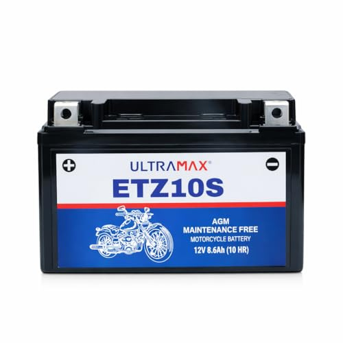 ETZ10S High Power ULTRAMAX Motorcycle Bike Battery - REPLACES YTZ10S