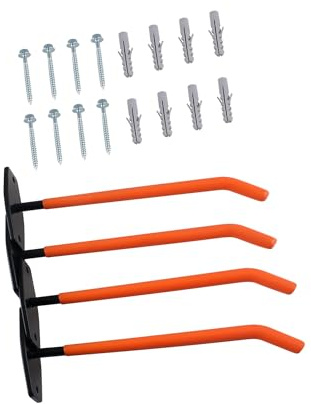 TIOMIOSEA 4 Teilige Wandhalterung Reifenhalter,Wandhalter,Aufbewahrung Reifengestell mit Schrauben und Stifte,zum Organisieren von Garage,Reifenrädern