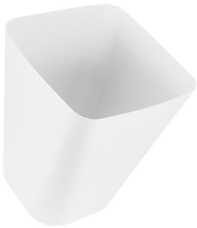 Vaguelly Pattumiera Quadrata Aperta Estrarre Il Cestino Bidone Piazza Bagno Bidone Della Spazzatura Piccolo Contenitore Immondizia Bidone All'aperto Soggiorno Bianca Plastica