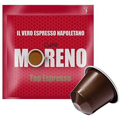 CAFFÈ MORENO NEX - TOP ESPRESSO - Box 100 NESPRESSO KOMPATIBLE KAPSELN 7g