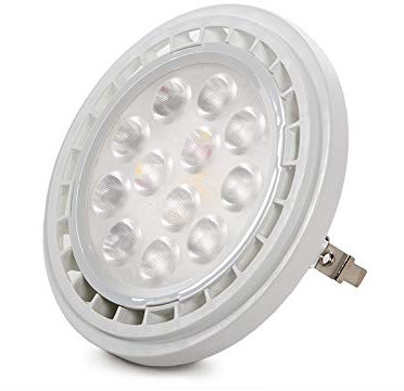 Ampoule LED AR111 7W 700Lm 6000ºK G53 40.000H [HO-2835AR111-7W-CW] |