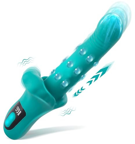 Dildo Vibrator Sexspielzeug für die Frau Paare, Vibratorensets für Frauen G Punkt und Klitoris mit 9 Teleskop 9 Vibration 9 stoß, 23cm Dildos Sex Toys Klitoris Stimulator für Sie, Erotik Sexspielzeug