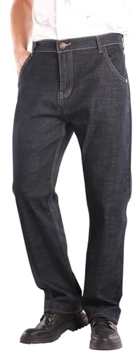 Generiska jeansbyxor herr baggy: denimbyxor slim fit jeans överdimensionerade jeans andas slip-on byxor bekväma fritidsbyxor enfärgade utomhusbyxor klassiska avslappnade stretchjeans för vardagen