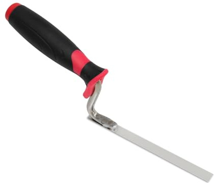 fogslev rostfritt stål rostfri – professionell murslev för smala fogar – ergonomiskt handtag – fogjärn för murverk och kakel – bredd: 10 mm