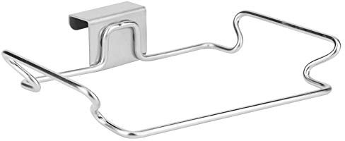 Wifehelper Soporte para Bolsa de Basura, Soporte de Puerta de Acero Inoxidable Soporte para Bolsa de Basura de Cocina Soporte para Rack Colgante