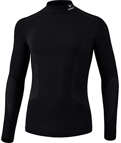 Erima Unisex Erwachsene Athletic Longsleeve 2.0 Turtleneck Funktionsunterwäsche (2252110), schwarz, XL
